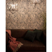 Modern, Art Deco stílusú, aranyszínű fémből és víztiszta üvegből készült, 40 cm átmérőjű, ikozaéder formájú beltéri függesztek lámpa.