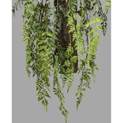 Függeszthető kialakítású, mohás szárú páfrány mix műnövény kompozíció.