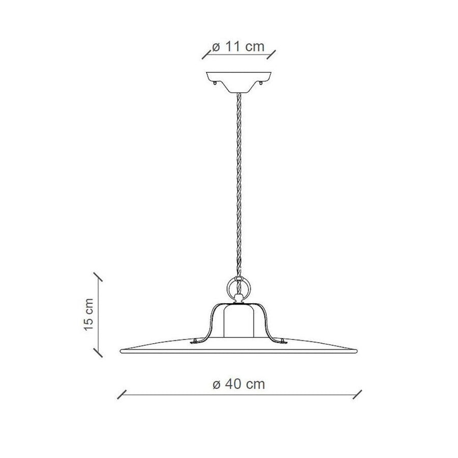 Rusztikus, vidéki stílusú, állítható magasságú, antikolt, repesztett felületű mázas kerámiából és rozsdás fémből készült, textilburkolatú vezetékkel kialakított, kézműves függeszték lámpa.