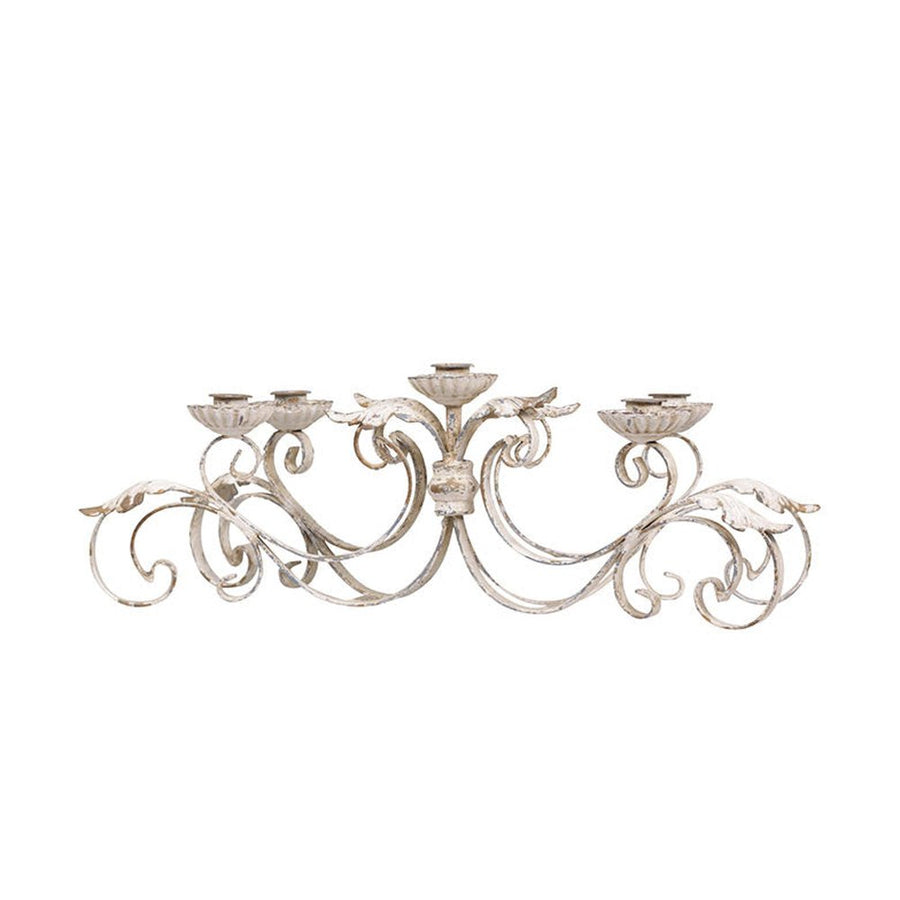 Shabby Chic stílusú ötágú Antoinette gyertyatartó