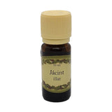 Jácint illatú illóolaj 10 ml-es barna üvegcsében, világos kupakkal, virágos és nyugtató aromával, párologtatáshoz.