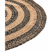 Ethnic stílusú, jutából készült kör szőnyeg