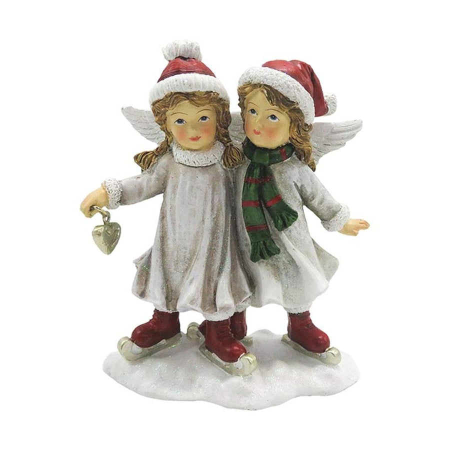 Korcsolyázó karácsonyi angyalok.