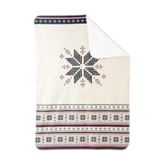 Skandináv stílusú, norvég mintás karácsonyi pléd.