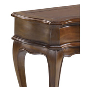 Tömör mahagónifából készült klasszikus koloniál stílusú kézműves konzolasztal