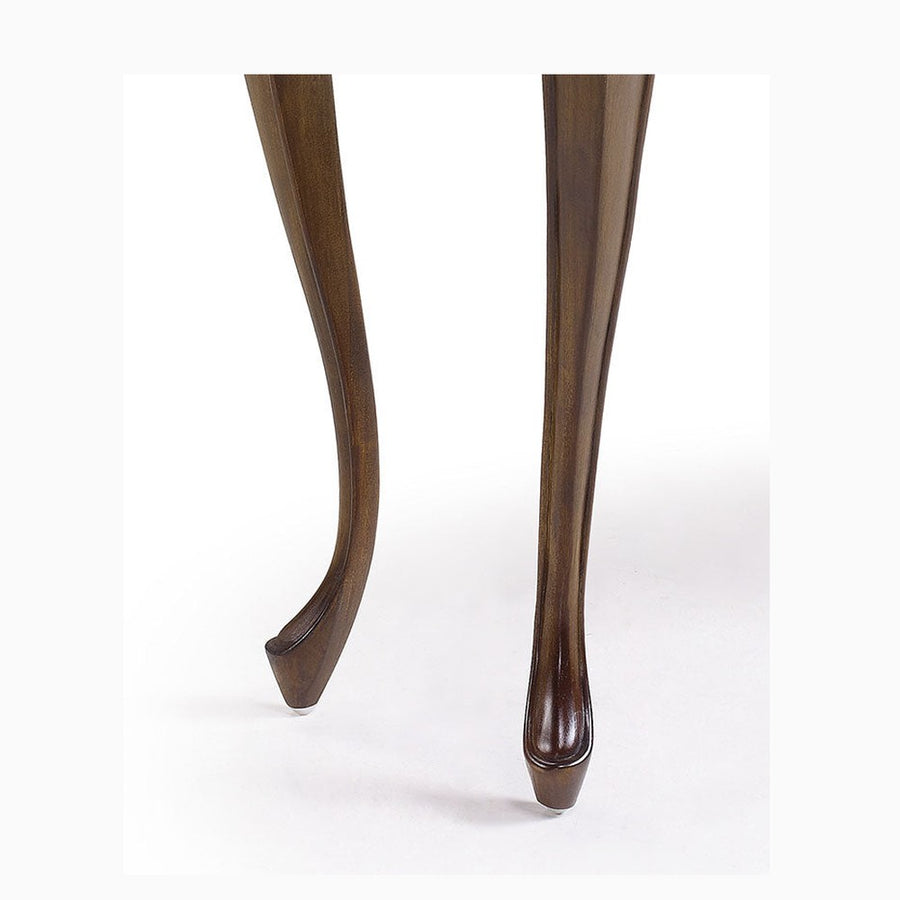 Mahagónifa konzolasztal őzike lábai 