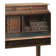 Mahagónifából készült klasszikus koloniál stílusú kézműves szekreter