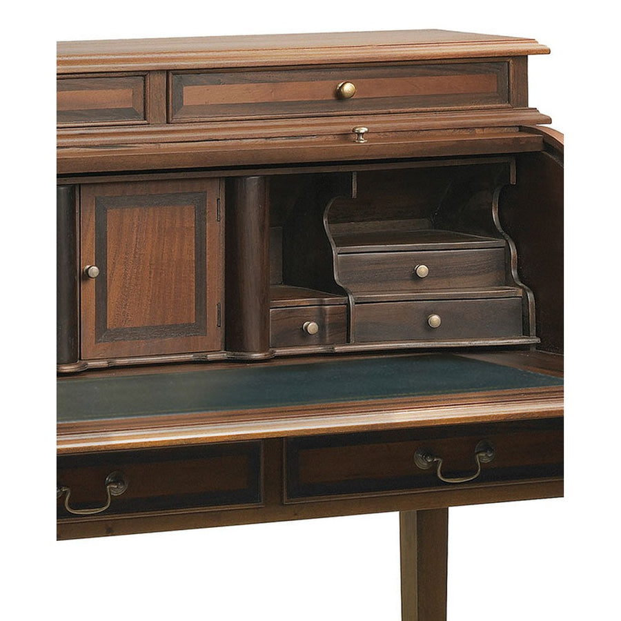 Mahagónifából készült klasszikus koloniál stílusú kézműves szekreter