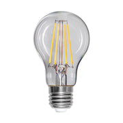 Víztiszta üvegű, normál LED izzó.