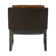 HOXTON dohánybarna relaxációs pihenő bőr fotel