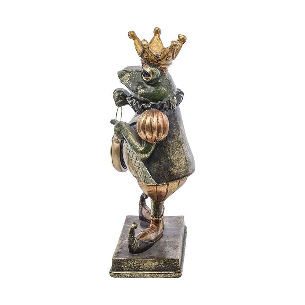 Fub Funky stílusú, 26 cm magas békakirályfi figura zsebórával