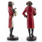 Fub Funky stílusú, kutyafigura órával a kezében