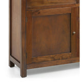 Tömör mahagónifából készült, modern-loft stílusú, kézműves tálaló.