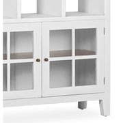 Tömör mindifából készült, modern-vidéki stílusú, 3 fiókos, kézműves könyvespolc.