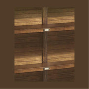 Loft stílusú, mindifából készült vitrines tárolószekrény bronz perselyei.