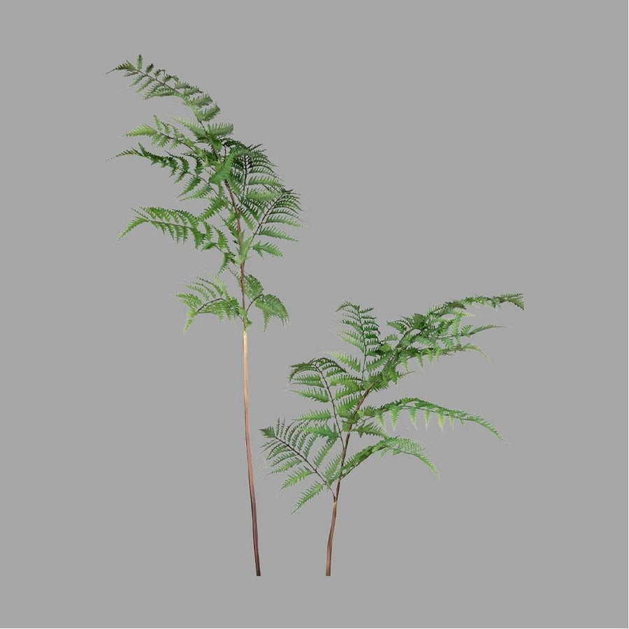 Óriás méretű, élethű megjelenésű, 150 cm magas, erdei pajzsika ág, páfrány műnövény.