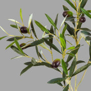 Olíva ág műnövény, 6 darab olajbogyóval.