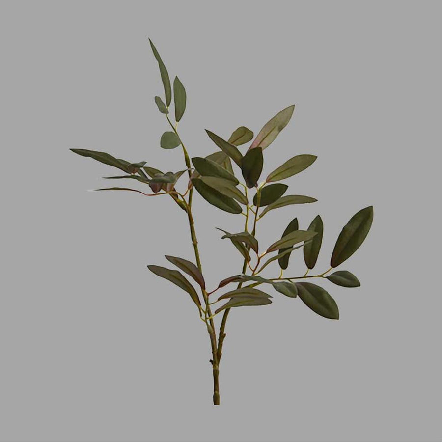 Őszi hangulatú, 41 cm magas, zöldesszürke színű olíva pick műnövény.