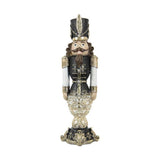 LED-es karácsonyi diótörő katona 58 cm fekete-krém "Nutcracker"