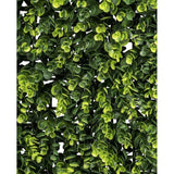 Mű eukaliptusz levelekből készült, 50 cm hosszú és 50 cm széles, mesterséges növényfal panel.