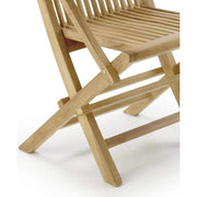 Prémium minőségű, mediterrán stílusú, összecsukható kézműves kerti teakfa karosszék