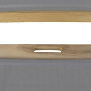 Prémium minőségű, mediterrán stílusú, összecsukható kézműves kerti teakfa karosszék szürke színű vízlepergető szövettel