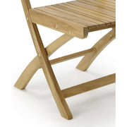 Prémium minőségű, mediterrán stílusú, összecsukható kézműves kerti teakfa szék