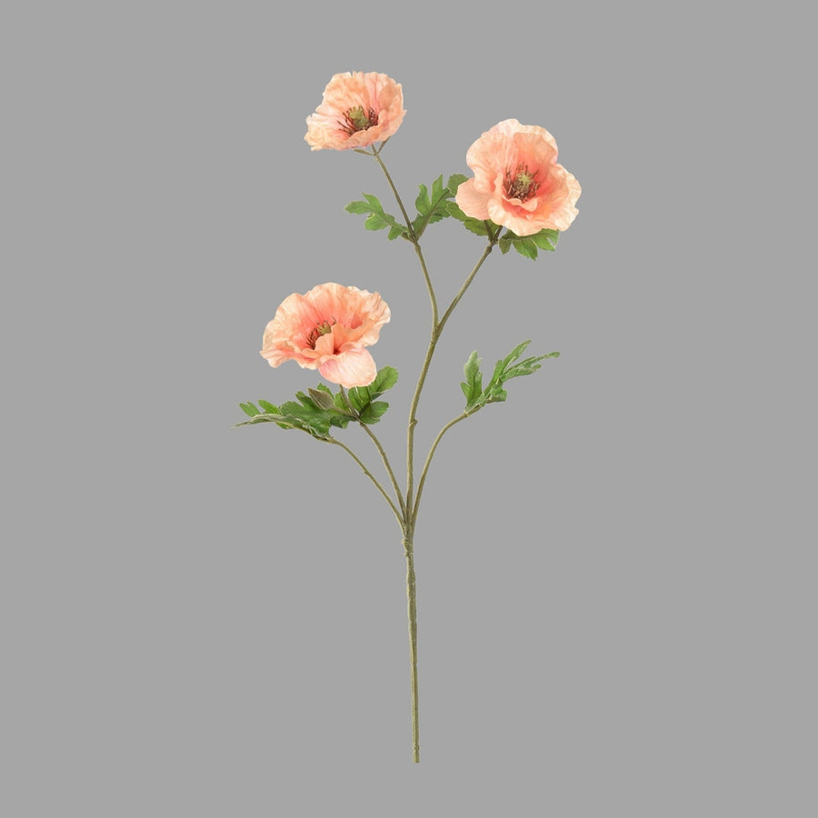 Barack színű mű pipacs virág.