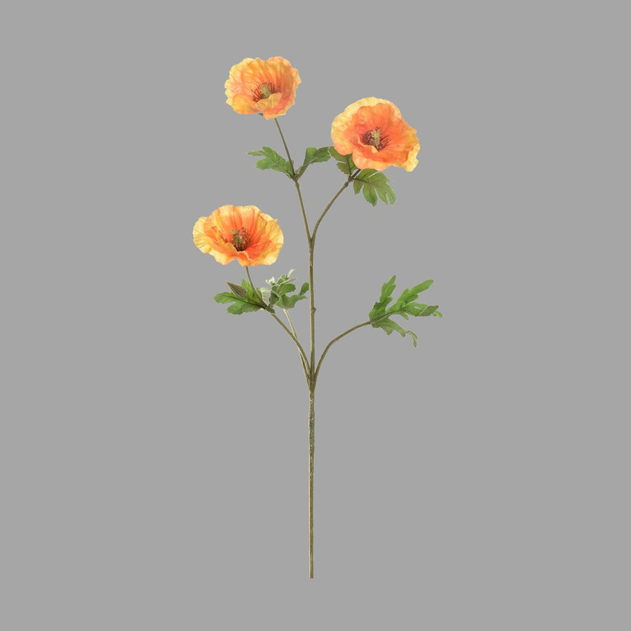 Sárga színű mű pipacs virág.