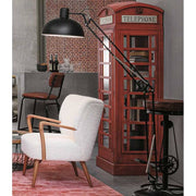 TELEPHONE piros telefonfülke vitrines könyvszekrény 180 cm