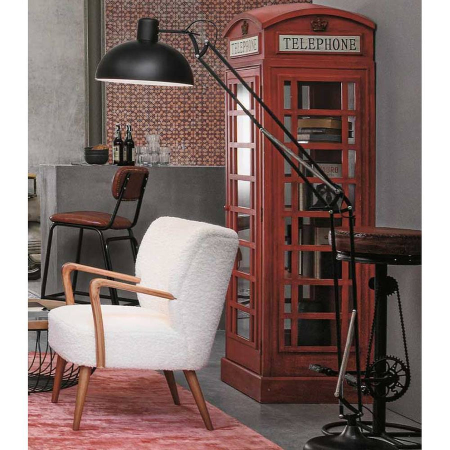 TELEPHONE piros telefonfülke vitrines könyvszekrény 180 cm