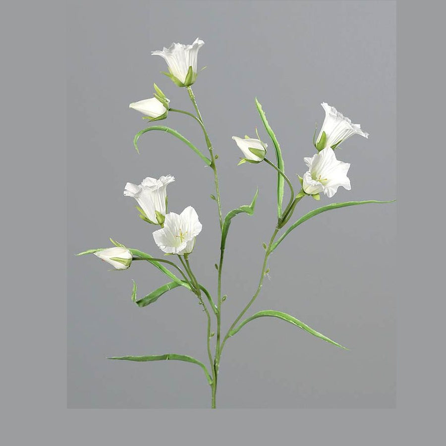 Prémium minőségű, 66 cm magas, élethű, fehér színű, mesterséges mű harangvirág