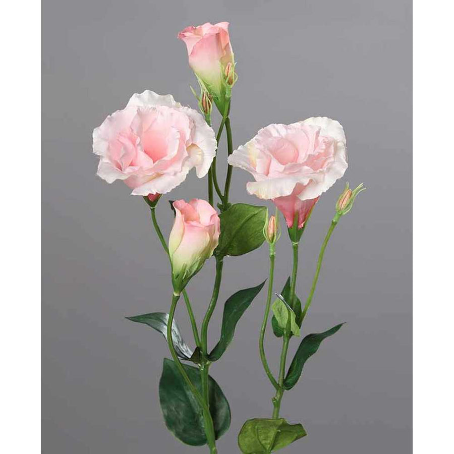 68 cm magas, rózsaszín színárnyalatú mesterséges liziantusz művirág