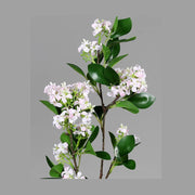 64 cm magas, élethű, halvány rózsaszín színű, virágzó mű cserje ág