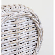 Prémium kategóriás, mediterrán stílusú 3 személyes rattan kanapé tört fehér párnákkal