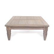 Prémium teakfa kültéri dohányzóasztal. Homokfúvással és antikolt vízbázisú festékkel kezelve.