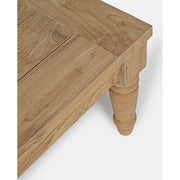 Prémium kategóriás, orientál stílusú teakfa dohányzóasztal.