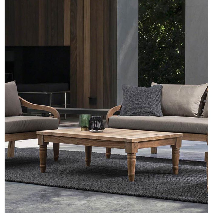 Prémium kategóriás, orientál stílusú teakfa dohányzóasztal.