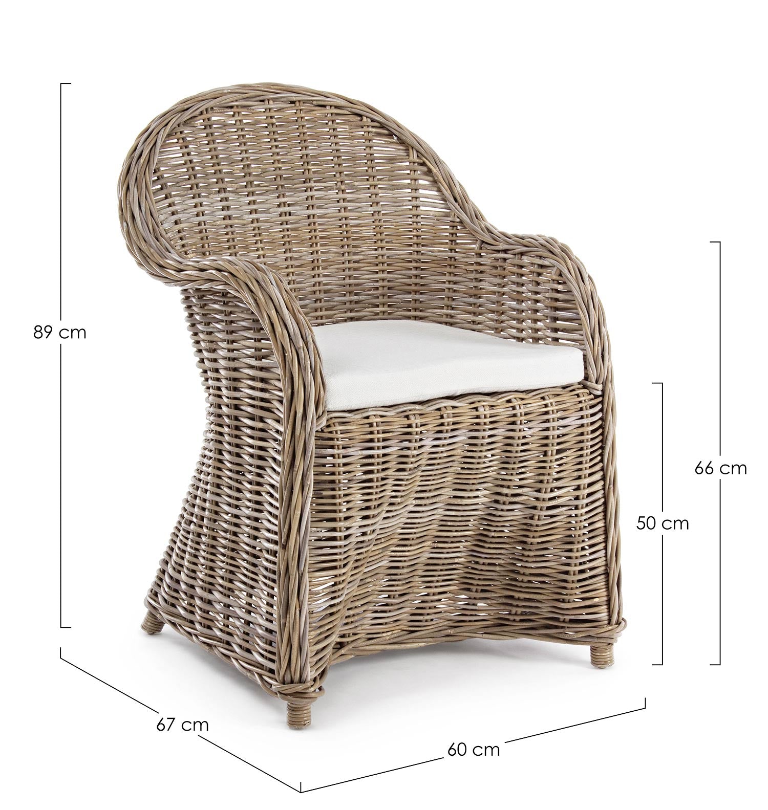 MARTIN barna rattan kerti fotel