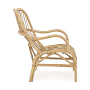 CLARITA natúr rattan kerti fotel