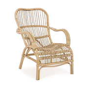 CLARITA natúr rattan kerti fotel