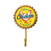 Retro stílusú, söröskupak formájú fém falifogas.