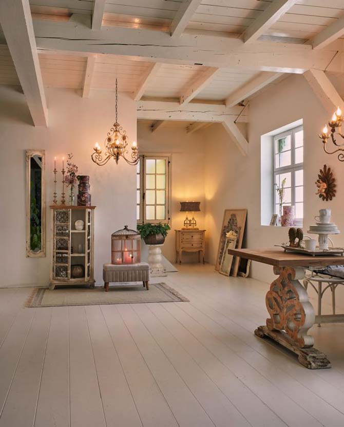Prémium kategóriás, Shabby Chic stílusú, nagyméretű 74 cm magas, patinás asztali lámpa