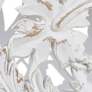 Shabby Chic stílusú, kör alakú, kézműves fenyőfa dohányzóasztal