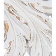 Shabby Chic stílusú, kör alakú, kézműves fenyőfa kisasztal