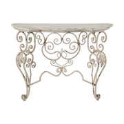 ANTOINETTE fehér shabby konzolasztal 112,5 cm