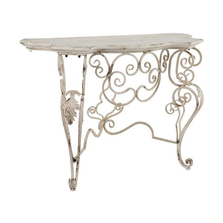 ANTOINETTE fehér shabby konzolasztal 112,5 cm