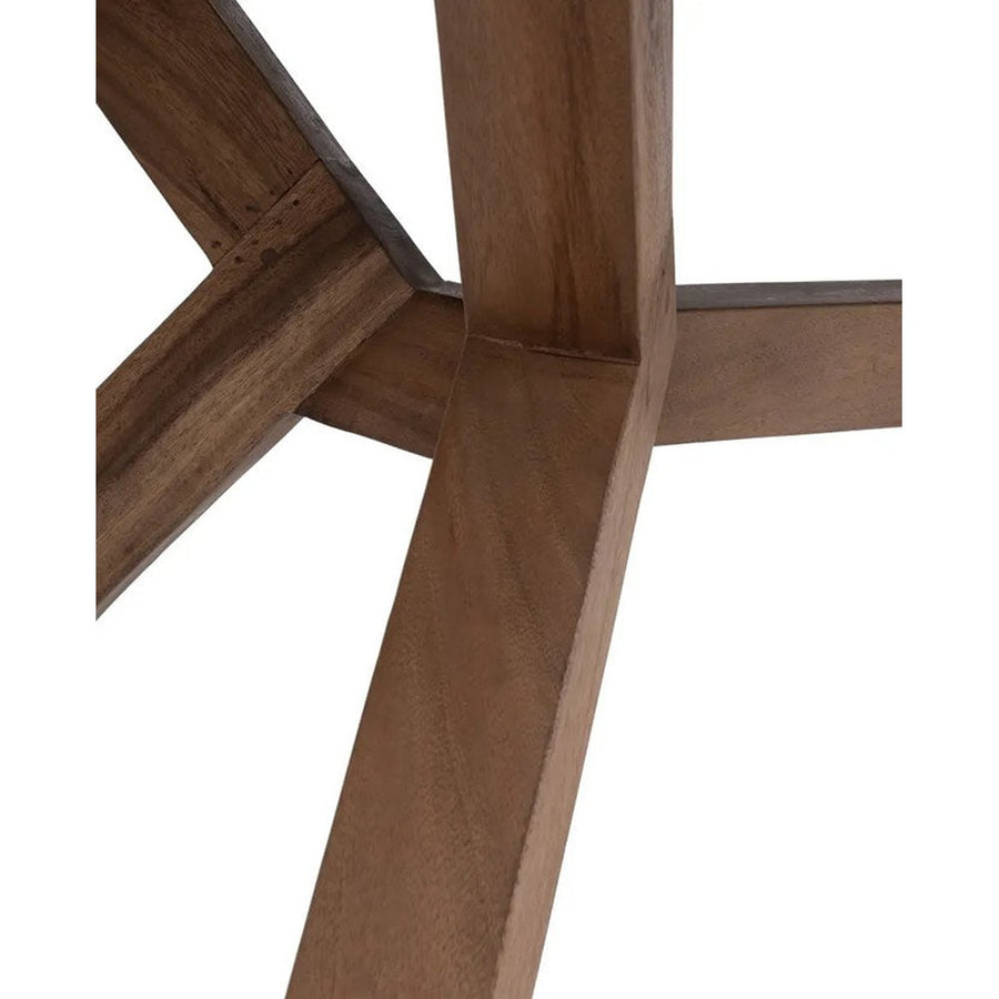 Nagyméretű, 220 cm hosszú és 90 cm széles, tömör trópusi suarfából készült modern skandináv stílusú étkezőasztal