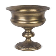 Patinás óarany színű fémkaspó