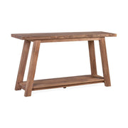 Teakfa konzolasztal.